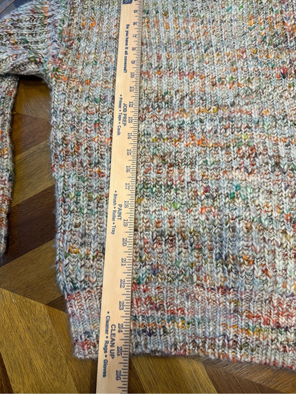 Aritzia Wilfred Free Multicolor Speckled Cream Crewneck Sweater - Picture 7 of 7
